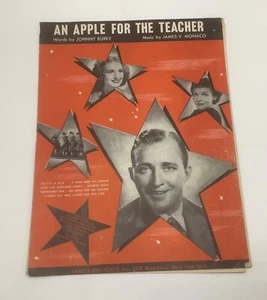 An Apple For The Teacher -1939 Sheet Music-Bing Crosby - Picture 1 of 4