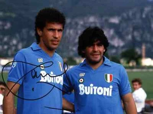 Careca Signed Rare Photo Foto Autografata con Maradona Napoli 1987 Ma-Gi-Ca - Foto 1 di 1