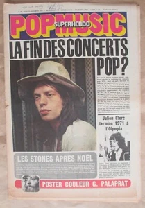 POPMUSIC SUPERHEBDO N° 87 - ROLLING STONES - POSTER GERARD PALAPRAT - Foto 1 di 2