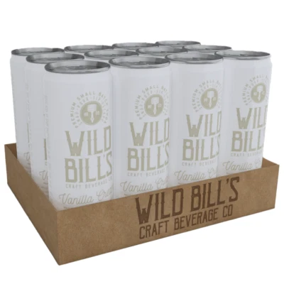 Wild Bill's Soda Pop Vanilla Cream  12 PACK - 12oz - FREE SHIPPING - Image 1 of 4