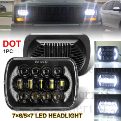 5x7 7x6 LED Headlight Hi-Lo Beam DRL For Ford E150 E250/350 Econoline Club Wagon - Image 1 of 4
