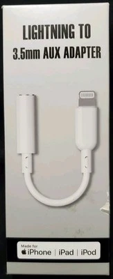 Apple IPhone IPad IPod to 3.5mm Jack Adapter - Image 1 of 3