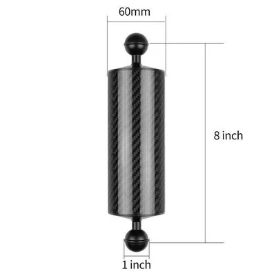 Рычаг плавучести из углеродного волокна с двойной головкой зеркальная камера для дайвинга Gopro/EKEN - Изображение 1 из 4