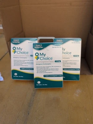 3 x My Choice Emergency Contraceptive (Compare to Plan B One Step) Exp 04/2027 - Image 1 of 3