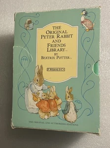PETER RABBIT AND FRIENDS LIBRARY BOOK SET - BEATRIX POTTER, 1992 COMPLETE (12) - Picture 1 of 6