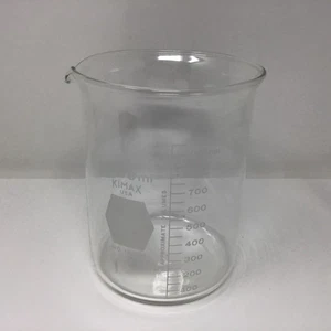 Kimax USA 14000-1000 Beaker, Borosilicate Glass 5.5” H - Picture 1 of 5