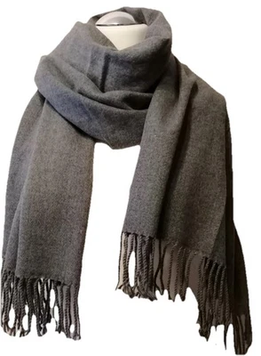 BOOM IT XXL DAMEN SCHAL TUCH mit Fransen ca. 65 x 195 cm 6 Farben