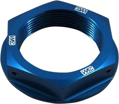 Works Connection Steering Stem Nut - Blue Motorcycle ATV/UTV Street Bike 24-300 - Image 1 of 4