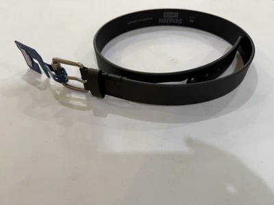 Cinturón Levi's Denizen Hombre Negro Talla M 34-36 Hebilla Cinturón Cuero Sintético Foto 1 de 4