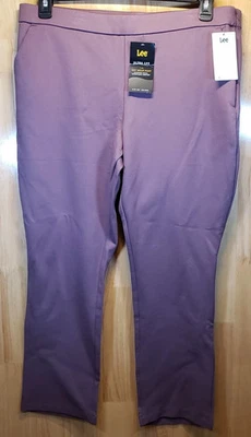 Pantalones para mujer Lee talla 14 púrpura ultra lux cómodos elásticos nuevos con etiquetas Foto 1 de 4