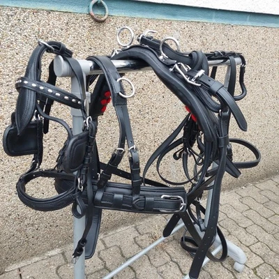 Top  Einspänner  Geschirr Mini Mini Shetty schwarz  quick out anatomisch  - Bild 1 von 4