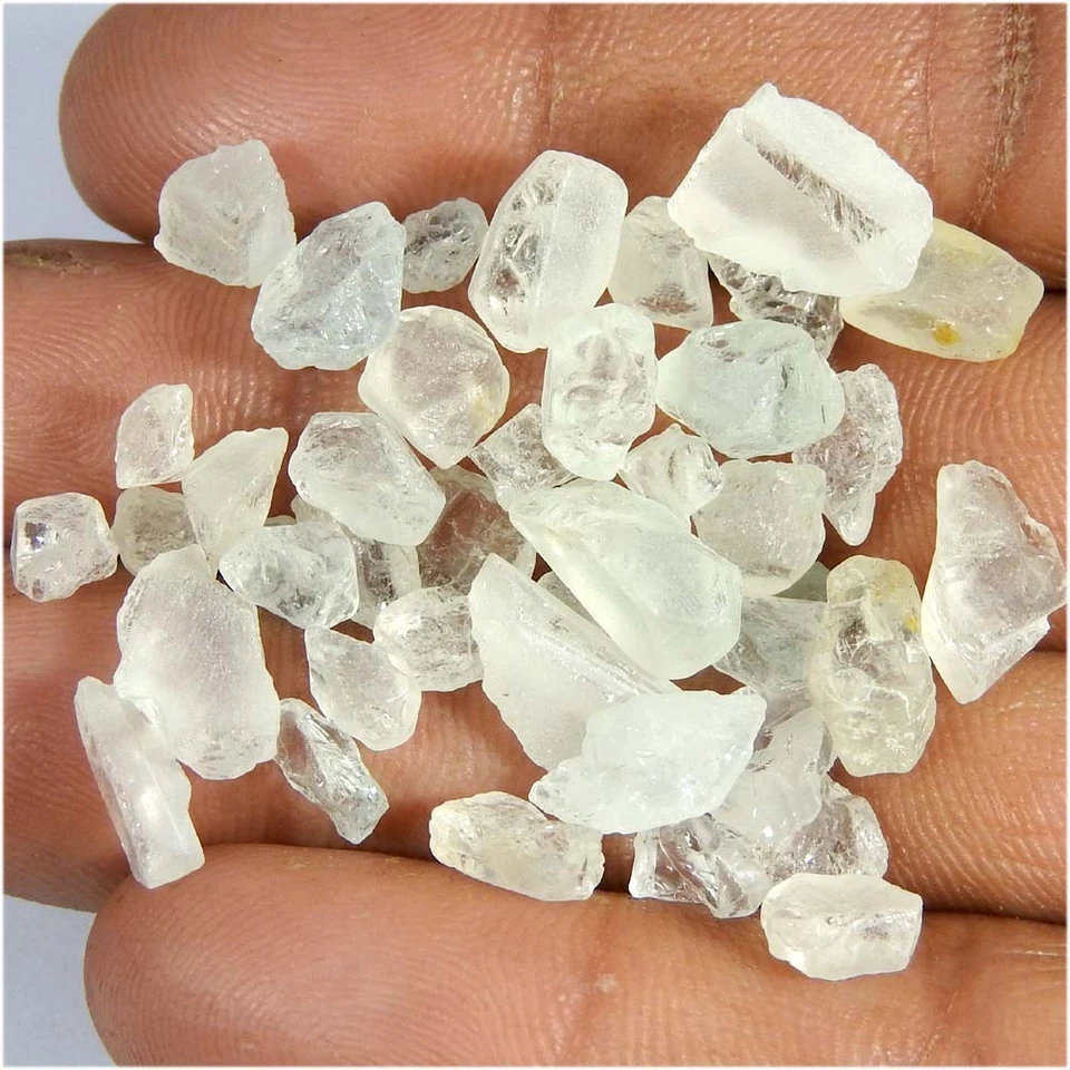 Piedra preciosa cabujón áspera faceta topacio blanco 100 % natural 67,65 cts. lote Foto 1 de 3