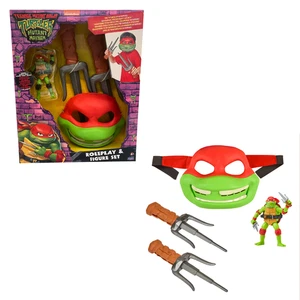 TMNT Raphael Movie Roleplay & Action Figure Bundle Hero Playset for Kids Ages 4+ - Picture 1 of 5