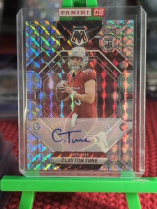 2023 Panini Mosaic Rookies Mosaic Prizm Auto Clayton Tune #302 Rookie Auto RC - Picture 1 of 4