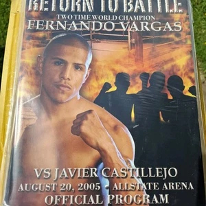 Fernando Vargas Vs Javier Castillejo Boxing Program - Picture 1 of 1
