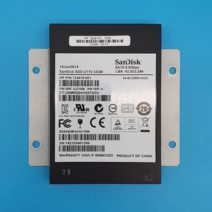 HP 724418-001 32GB 2.5 inch MLC 6Gb/s SATA Solid State Drive - Picture 1 of 3