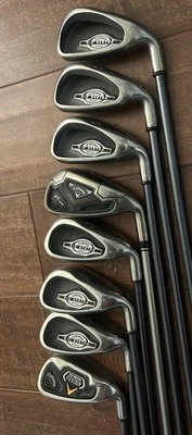 Callaway Big Bertha 2002 Set 4 5 6 8 9 10 FTIbird 7 Fusion PW  RCH 65i Ladies RH - Image 1 of 4