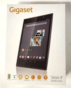 NEW Gigaset QV830 Silver Tablet Quad-Core 1.2GHz 8GB 8in Android WiFi - WORKS! - Picture 1 of 2
