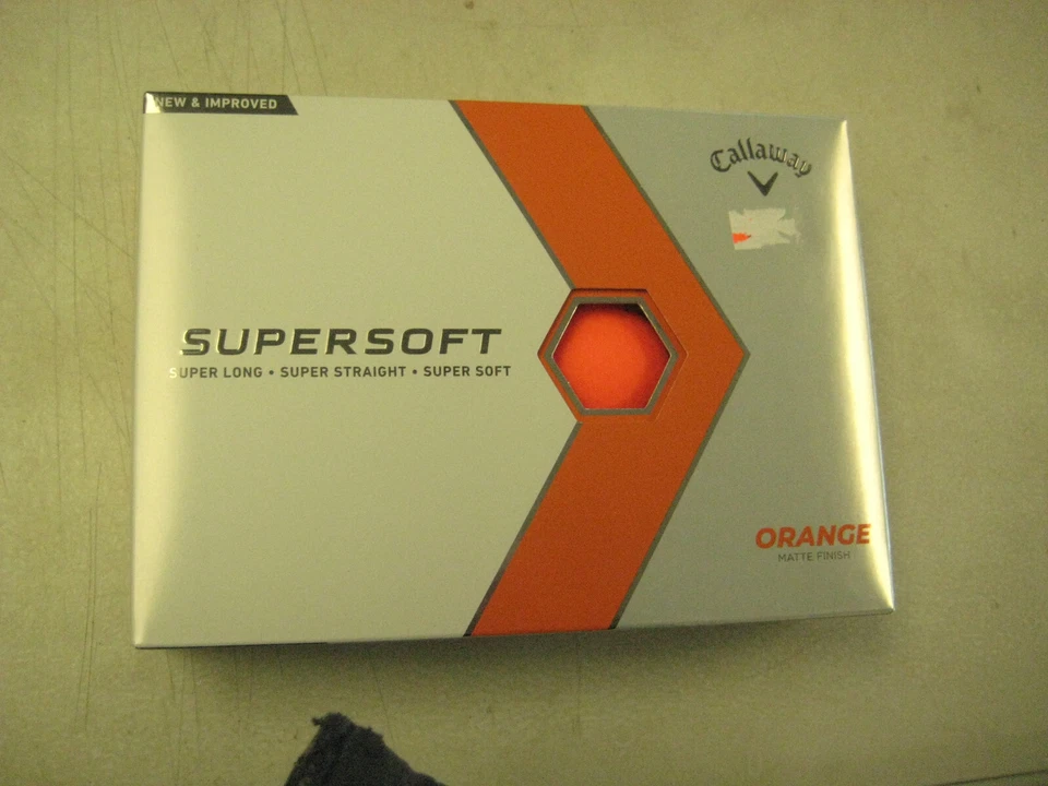 1 dozen BRAND NEW Callaway SuperSoft Matte Orange golf balls