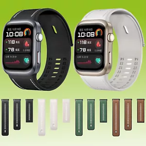 For Huawei Watch D2 High Quality Premium Leather Hybrid Silicone Replacement Arm Band - Picture 1 of 8