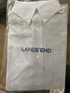 Lands’ End Long Sleeve Men’s Dress Shirt - Picture 1 of 2