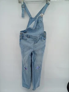 Cat & Jack Overalls Girls Large Blue Jeans 10/12 Sequin School Casual - Picture 1 of 9