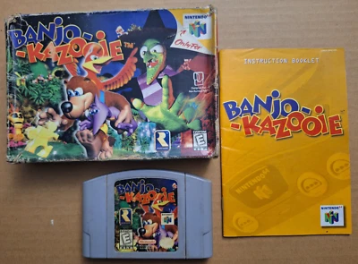 Banjo Kazooie Nintendo 64 N64 CIB Complete Tested/Working - Image 1 of 4