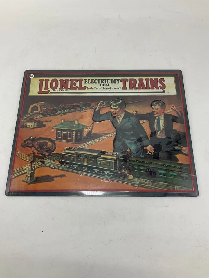 Lionel Trains Tin Metal Sign 1924 Catalog Cover Hallmark 14x11 in Wrap