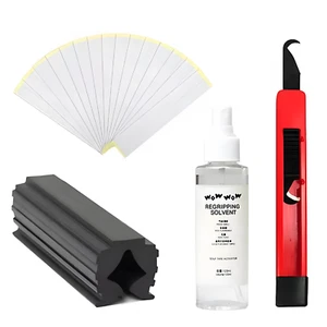 WOWWOW Golf Repair Set Regrip Kit ReGrip Clamp,tool ,Grip Tape 120ml ,Grip Solve - Picture 1 of 24