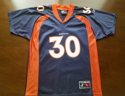 Camiseta deportiva Terrell Davis Denver Broncos NFL con logotipo vintage juvenil grande unisex Foto 1 de 4