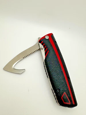 Summit Gear Fold 4 in 1Hunting Knife Saw Gut LED Fishing Camping Gift Men - Image 1 of 4