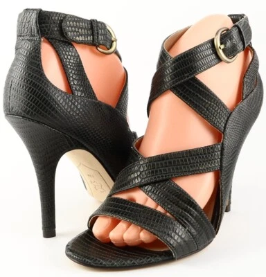 $240 JOAN & DAVID MACLAINE средний зеленый ящерица кожи дизайнерские насосы 6,5 - Изображение 1 из 4