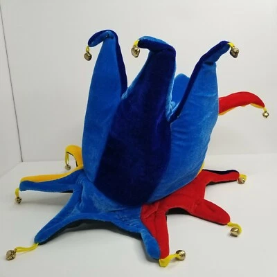 Sombrero Bufón Multicolor Campana Puntas Juventud Halloween Teatro Disfraz 57CM  Foto 1 de 4