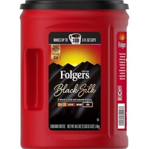 Folgers Dark Roast Ground Coffee, Black Silk, 40.3 oz. - Picture 1 of 2