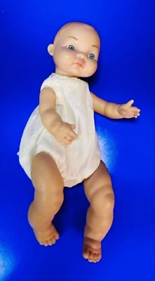 Muñeca de colección bebé calvo 12" cuerpo de tela cabeza de plástico piernas brazos 2003 Cititoy BS354 Foto 1 de 4