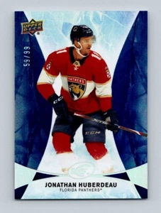 2020-21 UD ICE ROYAL BLUE PARALLEL #59 JONATHAN HUBERDEAU 59/99 - Picture 1 of 1