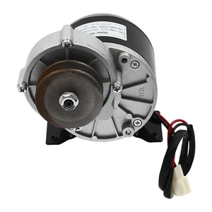 Bürstenmotor Getriebe Untersetzung Elektromotor Getriebemotor mit Riemenscheibe 12VDC 250W - Bild 1 von 17