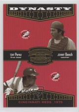 2004 Donruss Throwback Threads Dynasty Tony Perez George Foster Johnny Bench HOF