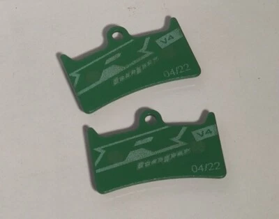 Hope Tech 4 V4 Disc Brake Pads, Racing Organic Compound, Green, 1 x Pair - Image 1 of 3