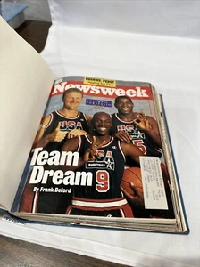 1992 July-Sept Newsweek Magazine, Bound Vol 120 Michael Jordan, Bird, Magic BM45 - Picture 1 of 6