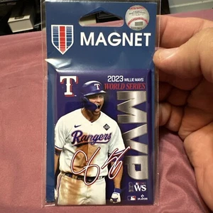 Corey Seager Texas Rangers 2023 World Series MVP 2x3.5 Metal Magnet MLB - Picture 1 of 1