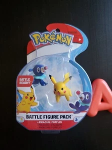 New! - Pokémon - Battle Figure Pack - Pikachu & Popplio - 2018 - WCT - Picture 1 of 10