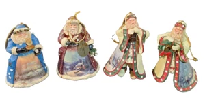 THOMAS KINKADE 4 SANTA Ornaments 4" Tall - Imagen 1 de 8
