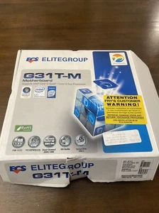 EliteGroup Computersysteme G31T-M, LGA 775/Sockel T, Intel Motherboard kostenloser Versand - Bild 1 von 7