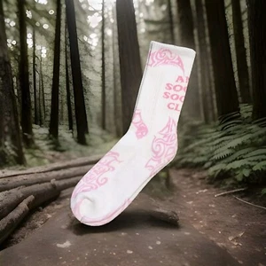 Anti Social Social Club Static Pink/White Socks -ASSC - Picture 1 of 6