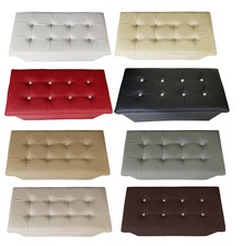 Pouf Portaoggetti Ripiegabile Panca Contenitore Pelle Swarovski