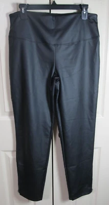 Leggings para mujer Pink Lily aspecto de cuero negro talla XL EUC Stetch Foto 1 de 4