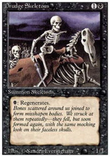 Drudge Skeletons ~ Lightly Played 3rd Edition Revised MTG Magic UltimateMTG Blac - Image 1 of 1