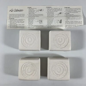 Vintage La Culinaire DOLPHIN Ceramic Butter Molds Set of 4 Petite Classiques - Picture 1 of 8