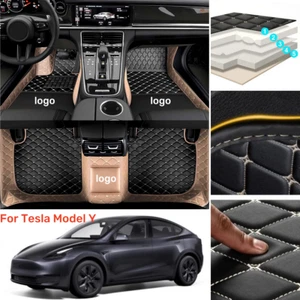Fit For Tesla Model Y 2012-2024 Custom Luxury Car Floor Mats Auto Liner Carpets - Picture 1 of 24